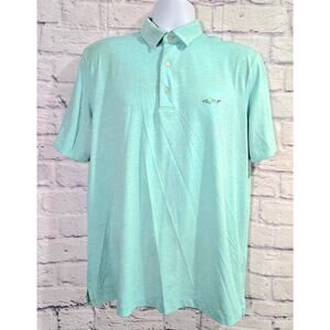 Greg Norman Light Teal Play Dry Polo Shirt Medium Lightweight Stretch